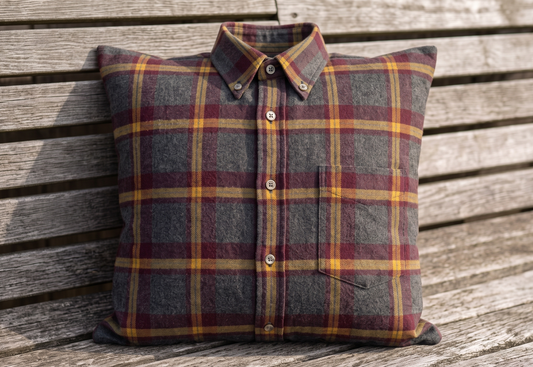 Father's Day Memory Cushion - Made from Dad's Clothing