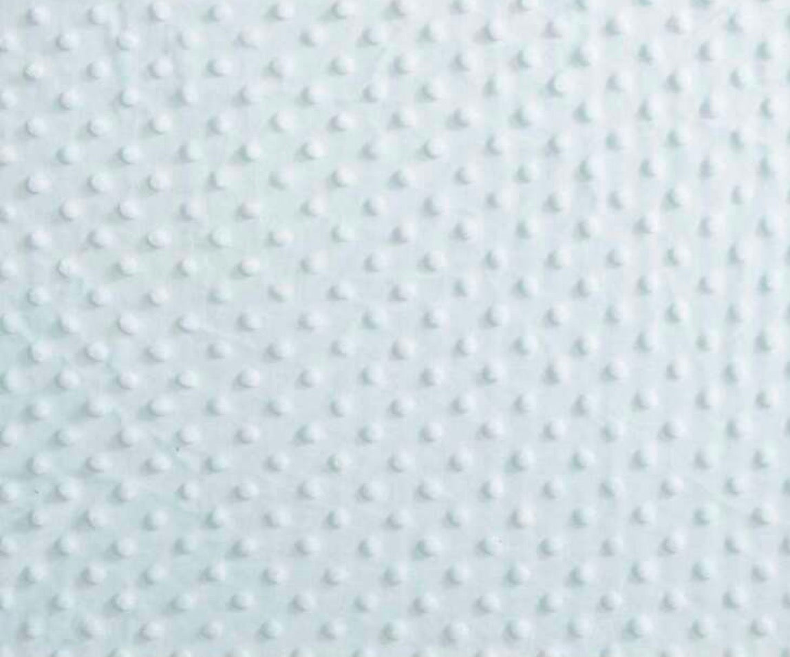 Minky fleece backing in Blue for memory quilt