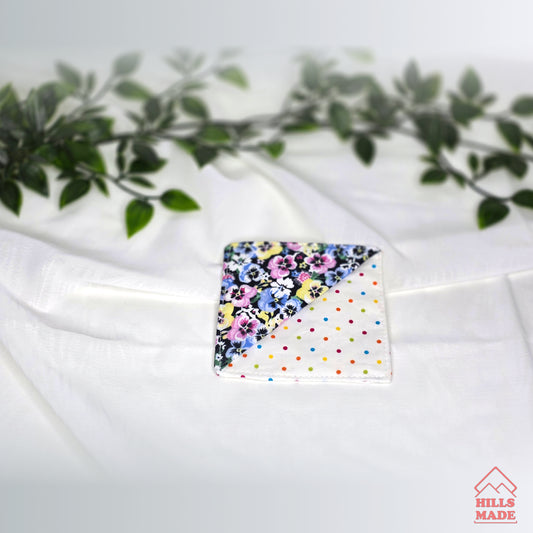 Corner Bookmark – Floral Bloom & Confetti Dots