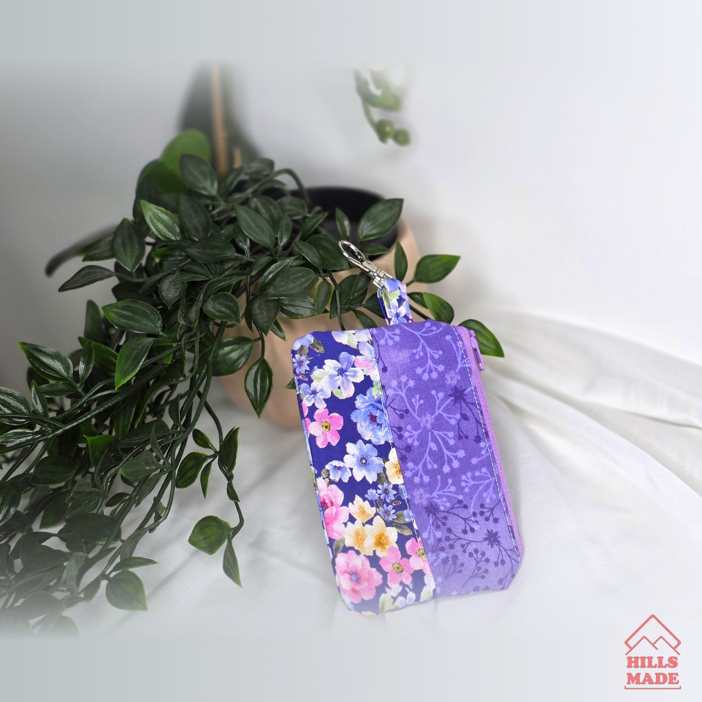 Coin Purse - Purple Flora