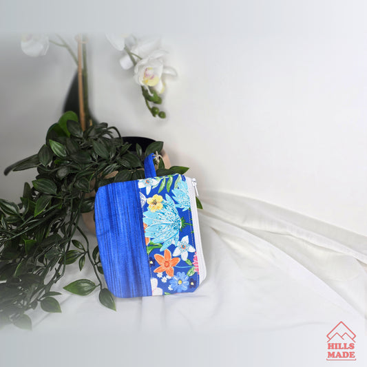 Coin Purse - Blue Flora