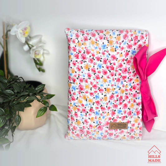 Quilted Bow Book Sleeve - Rosie