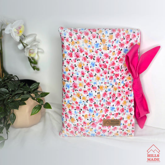 Quilted Bow Book Sleeve - Rosie